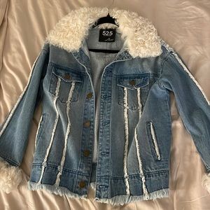 525 america denim fluff jacket